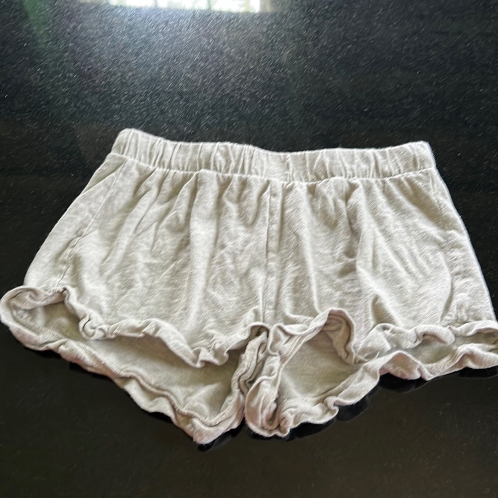 Crewcuts gray ruffled shorts (size 10)